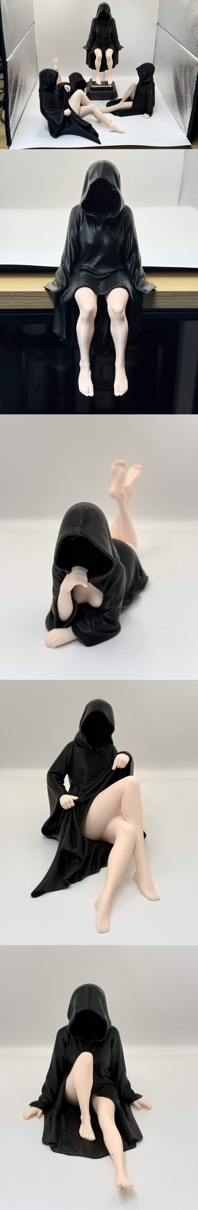 神秘女性四件套 3D打印模型 STL|Mysterious Women – 4 Figure Set – 3D Print Model STL