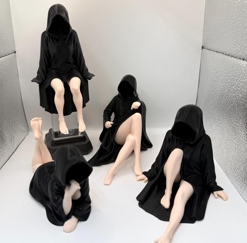 神秘女性四件套 3D打印模型 STL|Mysterious Women – 4 Figure Set – 3D Print Model STL