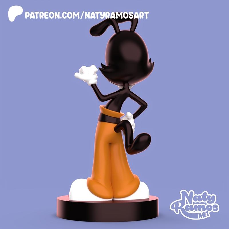 Naty Ramos 3D打印模型：Yakko角色可打印模型|Naty Ramos – Yakko – 3D Print Model STL