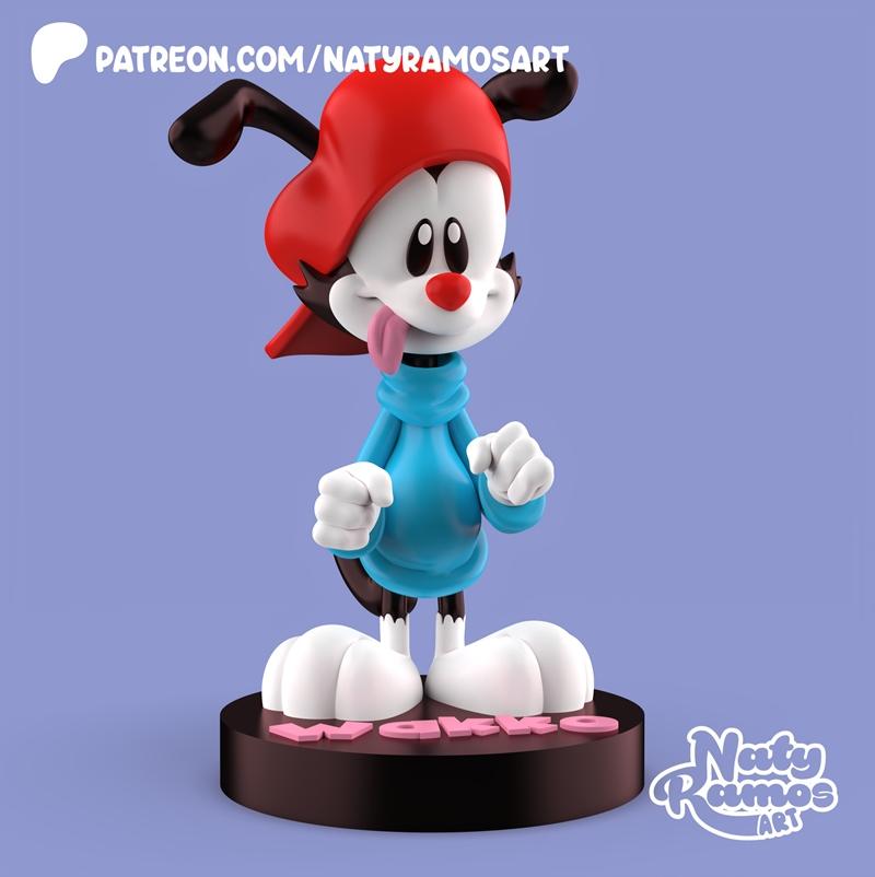 Naty Ramos 作品《Wakko》3D打印模型|Naty Ramos – Wakko – 3D Print Model STL
