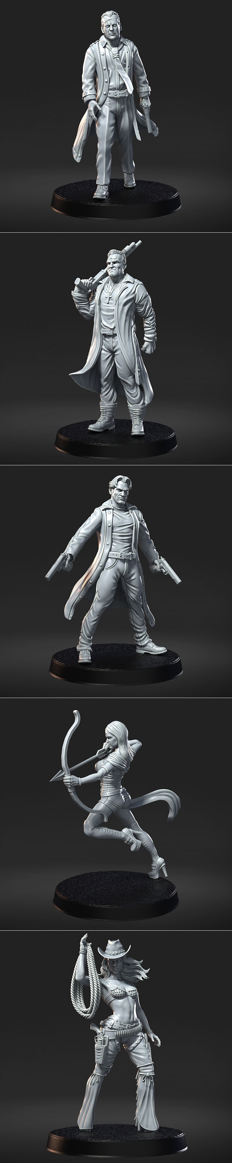 RN工作室 - 《银翼杀手2049》角色模型 - 3D打印模型|RN Estudio – Sin City – 3D Print Model STL