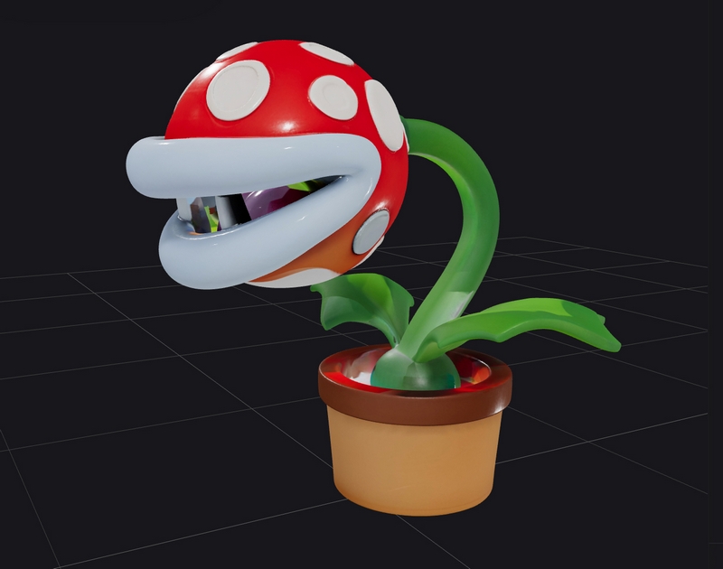 火焰植物2 - 超级马里奥 - 3D打印模型|Piranha Plant 2 – Super Mario – 3D Print Model