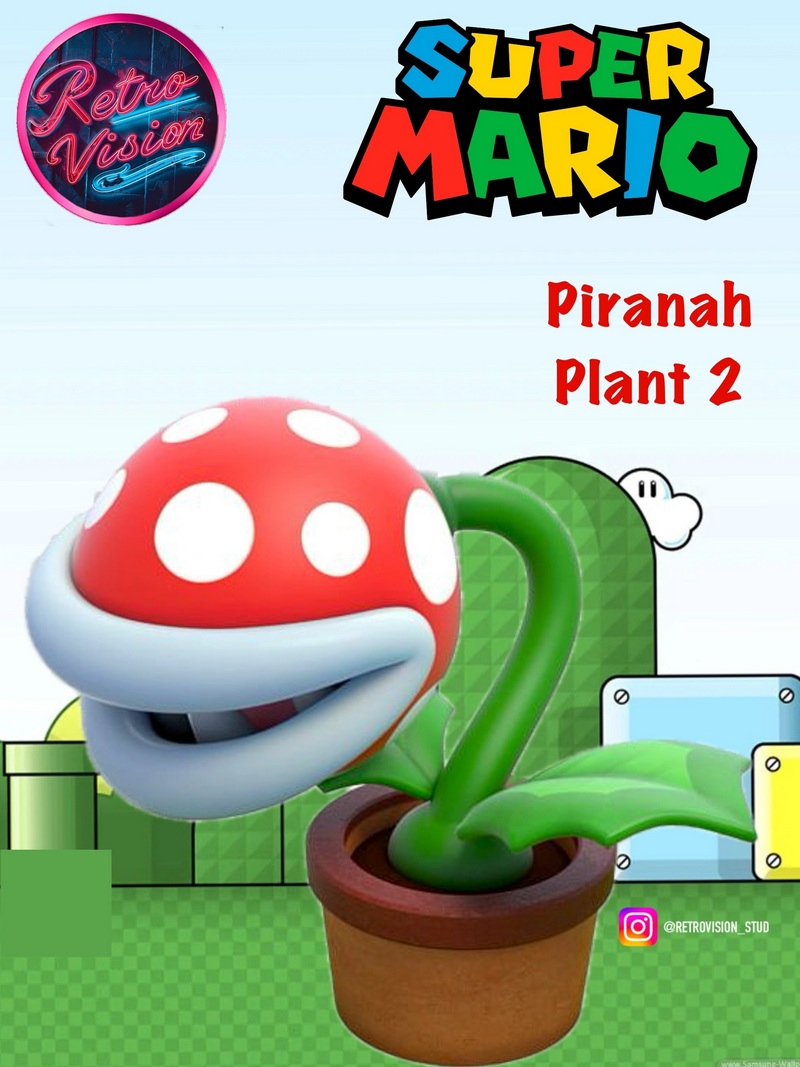 火焰植物2 - 超级马里奥 - 3D打印模型|Piranha Plant 2 – Super Mario – 3D Print Model