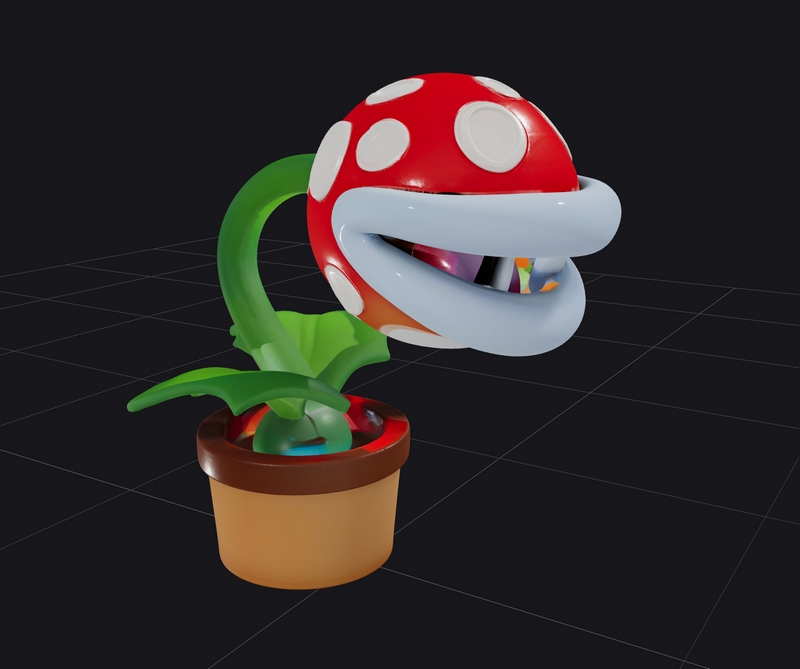 火焰植物2 - 超级马里奥 - 3D打印模型|Piranha Plant 2 – Super Mario – 3D Print Model