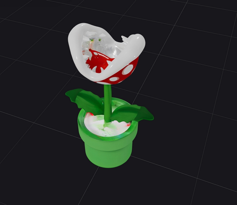 火焰植物——超级马里奥——3D打印模型|Piranha Plant – Super Mario – 3D Print Model