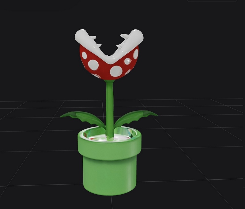 火焰植物——超级马里奥——3D打印模型|Piranha Plant – Super Mario – 3D Print Model