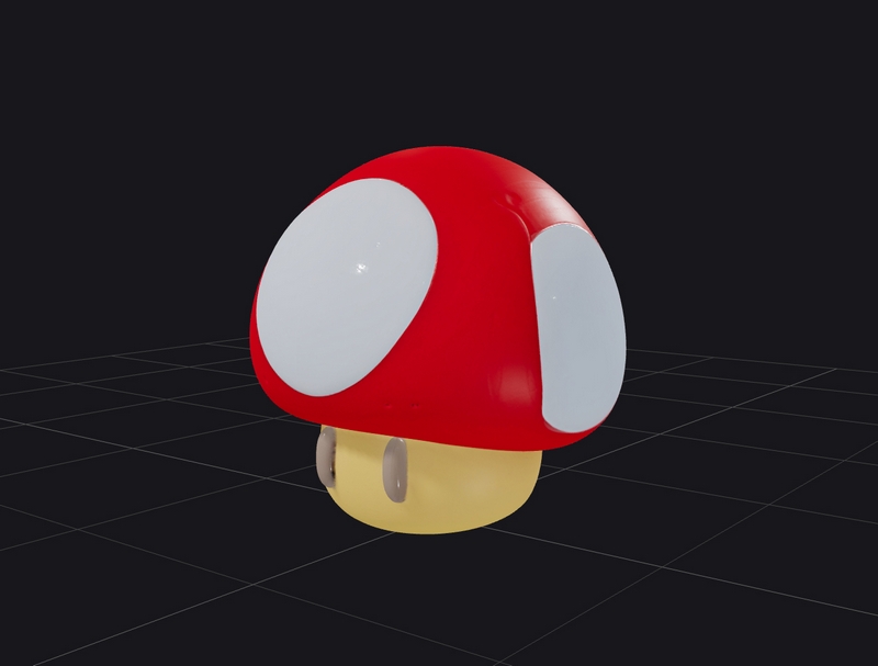 蘑菇 - 超级马里奥 - 3D打印模型|Mushroom – Super Mario – 3D Print Model