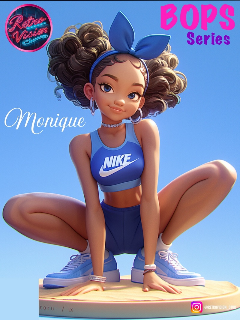 Monique（Bops系列）3D打印模型|Monique (Bops Series) – 3D Print Model