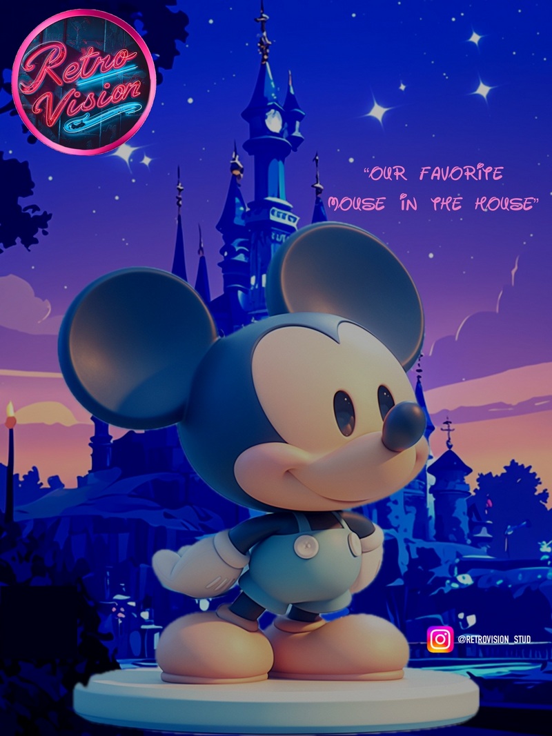 米奇老鼠 3D打印模型|Mickey Mouse – 3D Print Model