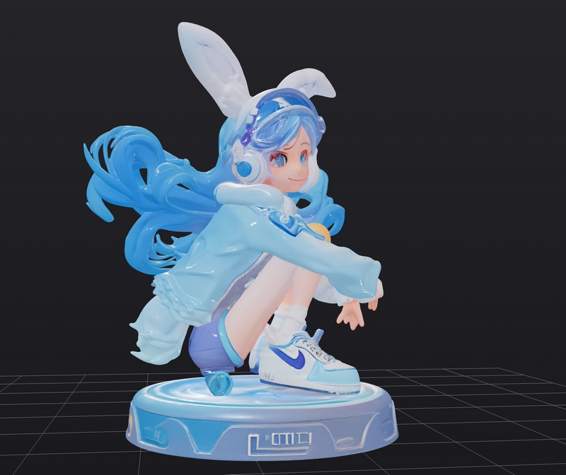 Kool Kicks女孩 3D打印模型|Kool Kicks Girl – 3D Print Model