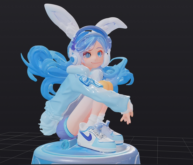 Kool Kicks女孩 3D打印模型|Kool Kicks Girl – 3D Print Model