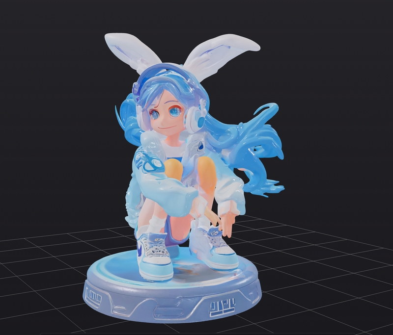 Kool Kicks女孩 3D打印模型|Kool Kicks Girl – 3D Print Model