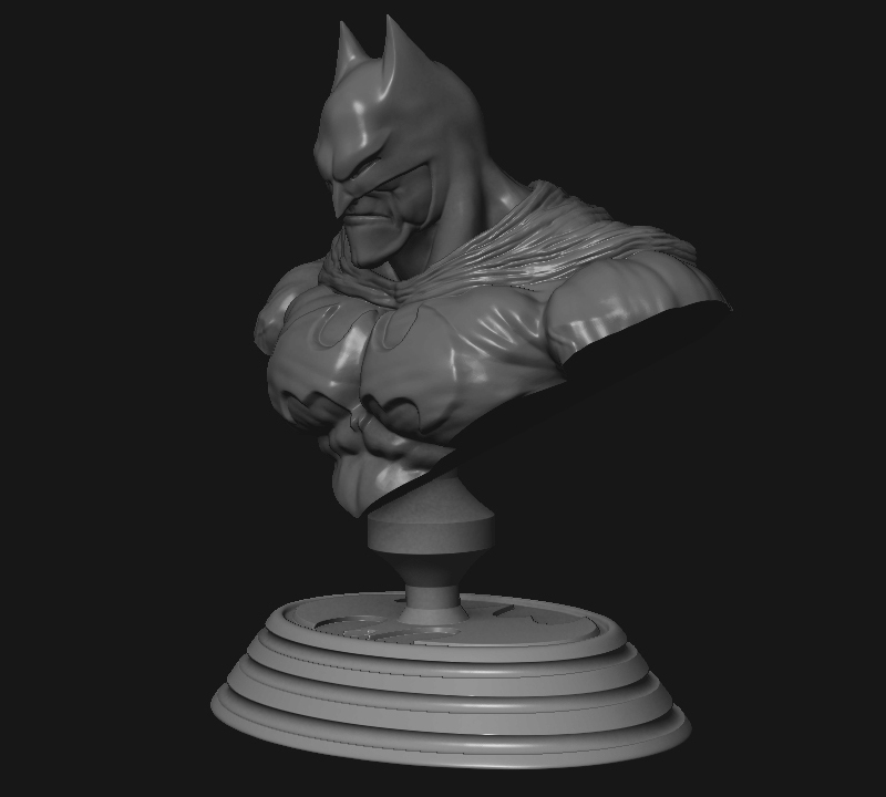 3DXM - 蝙蝠侠 3D打印模型|3DXM – Batman Bust – 3D Print Model
