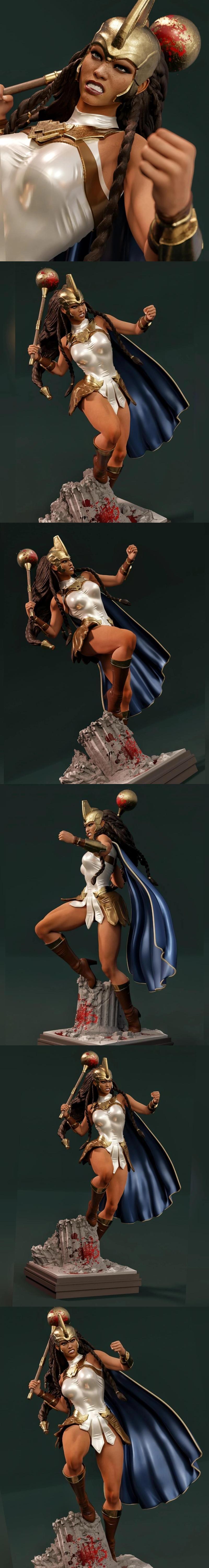 MCM3D - 战斗女郎 - 3D打印模型|MCM3D – War Woman – 3D Print Model STL