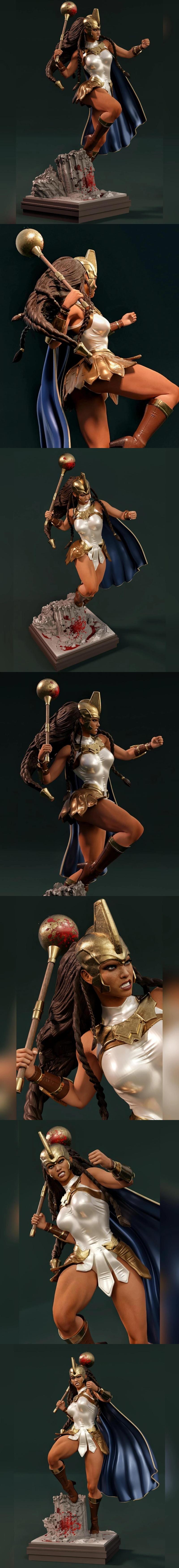 MCM3D - 战斗女郎 - 3D打印模型|MCM3D – War Woman – 3D Print Model STL