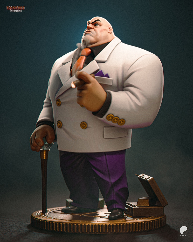 唐兔造型-蜘蛛侠-3D打印模型|Tanuki Figures – Kingpin – Spider-Man – Toon – 3D Print Model