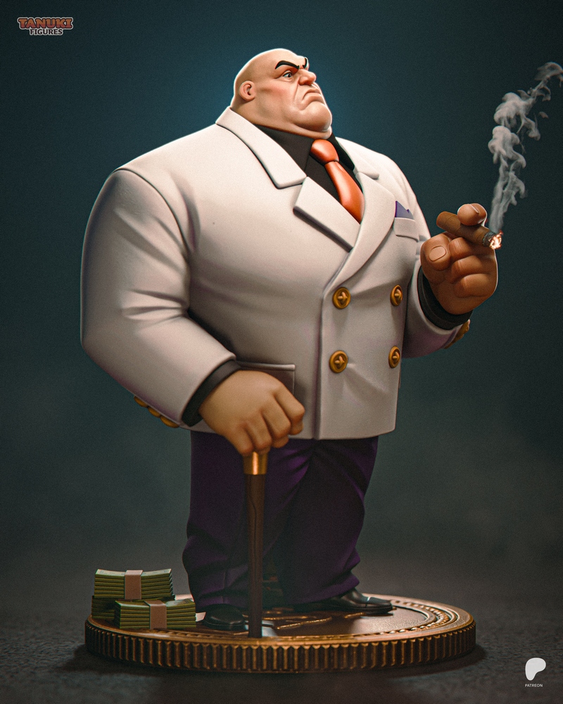 唐兔造型-蜘蛛侠-3D打印模型|Tanuki Figures – Kingpin – Spider-Man – Toon – 3D Print Model