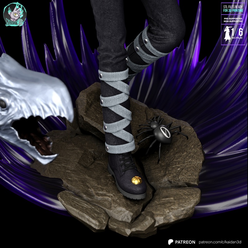 Kaidan - 3D打印模型 - 《Hunter x Hunter》查隆·卢西费尔|Kaidan – Chrollo Lucilfer Hunter x Hunter – 3D Print Model