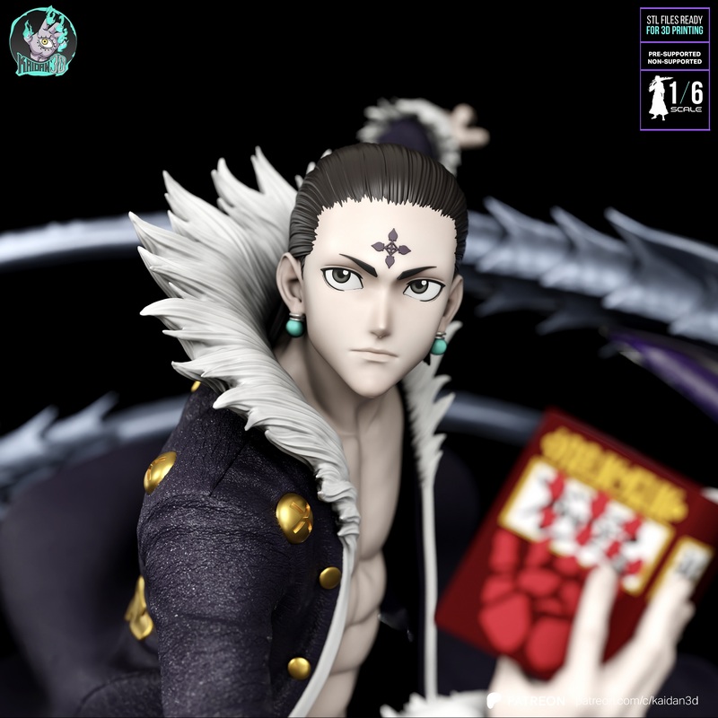 Kaidan - 3D打印模型 - 《Hunter x Hunter》查隆·卢西费尔|Kaidan – Chrollo Lucilfer Hunter x Hunter – 3D Print Model