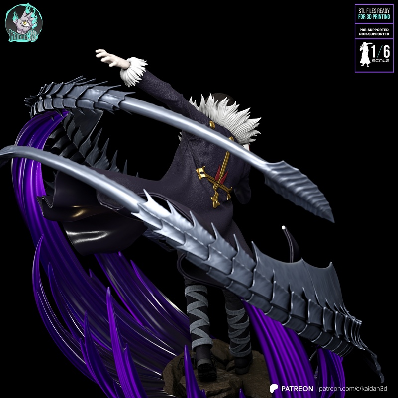 Kaidan - 3D打印模型 - 《Hunter x Hunter》查隆·卢西费尔|Kaidan – Chrollo Lucilfer Hunter x Hunter – 3D Print Model