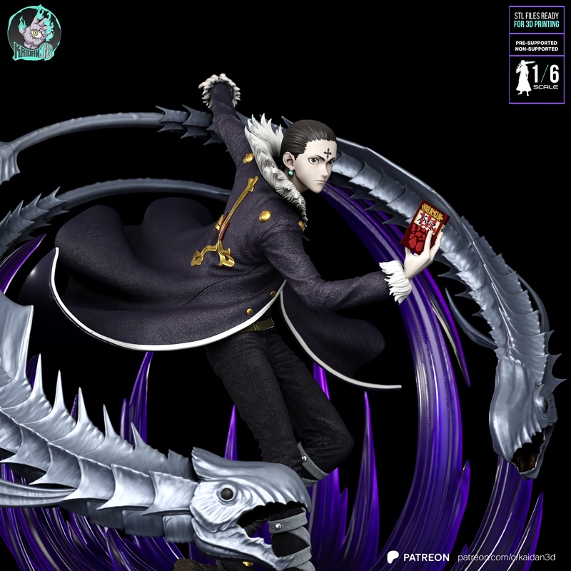 Kaidan - 3D打印模型 - 《Hunter x Hunter》查隆·卢西费尔|Kaidan – Chrollo Lucilfer Hunter x Hunter – 3D Print Model