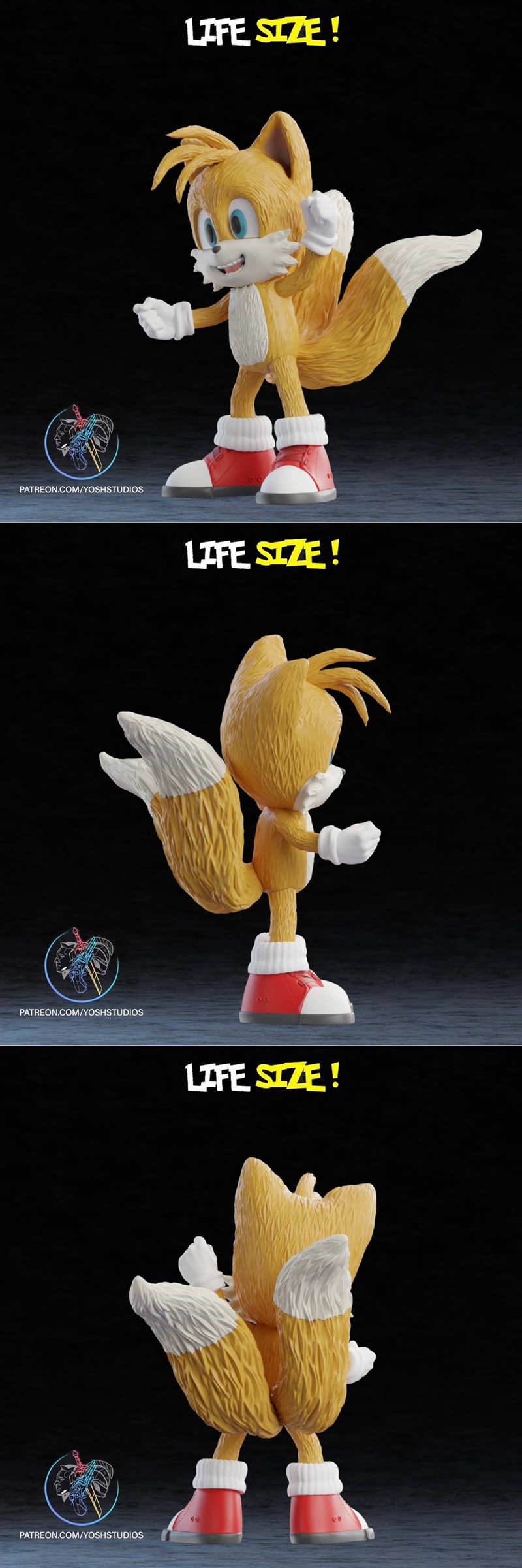 3D打印模型：生命大小尾巴|Life Size Tails – 3D Print Model STL