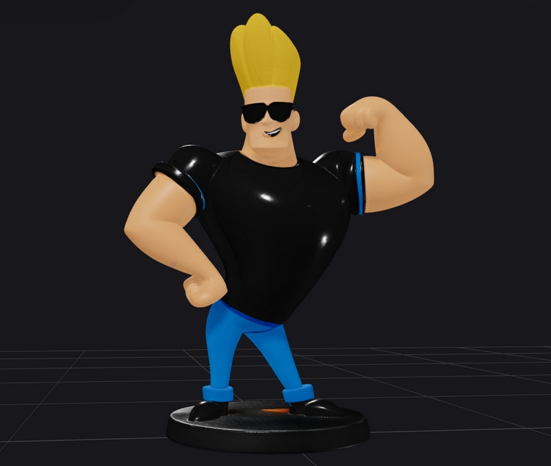 Johnny Bravo 3D打印模型|Johnny Bravo – 3D Print Model