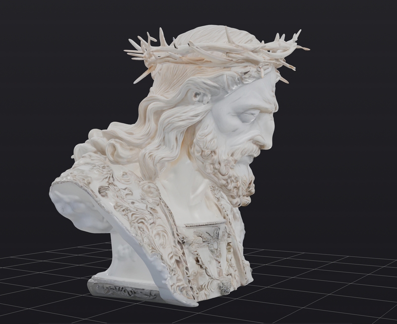 耶稣基督立体打印模型|Jesus Christ Bust – 3D Print Model