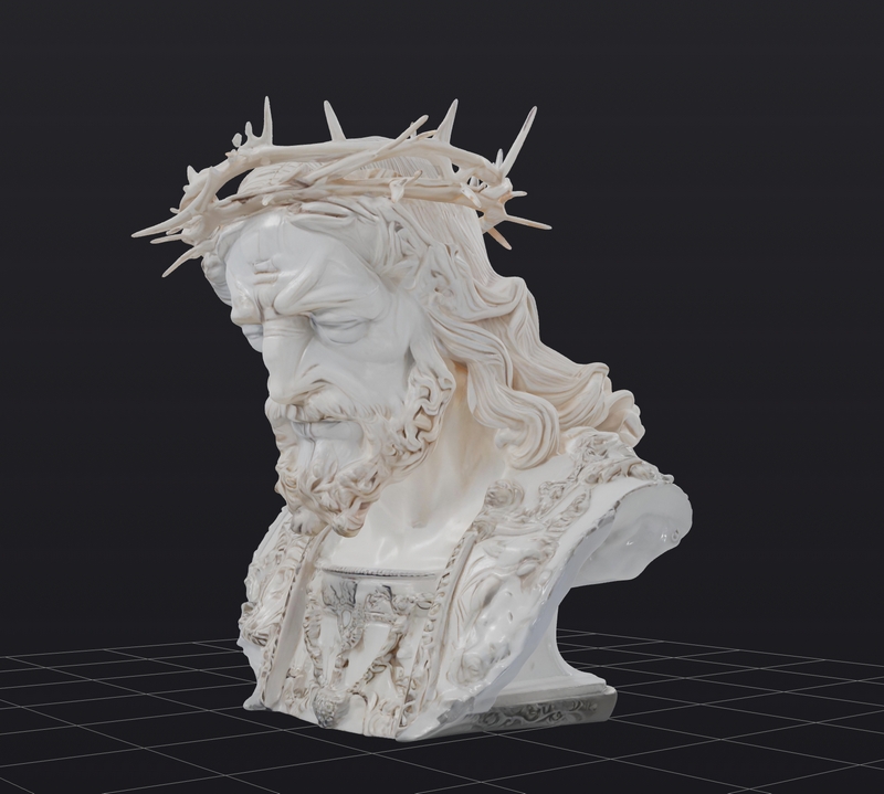 耶稣基督立体打印模型|Jesus Christ Bust – 3D Print Model