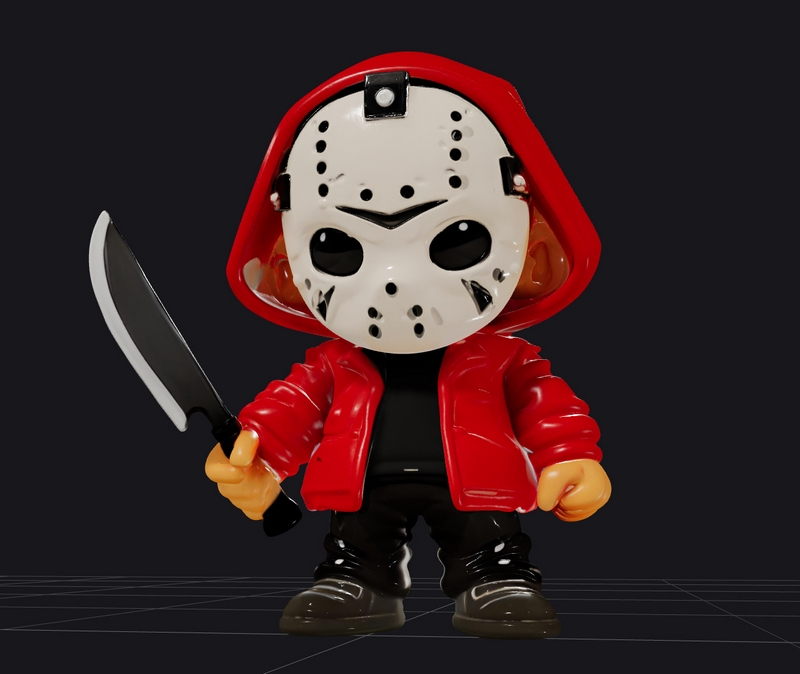 杰森穿卫衣 3D打印模型|Jason With Hoodie – 3D Print Model
