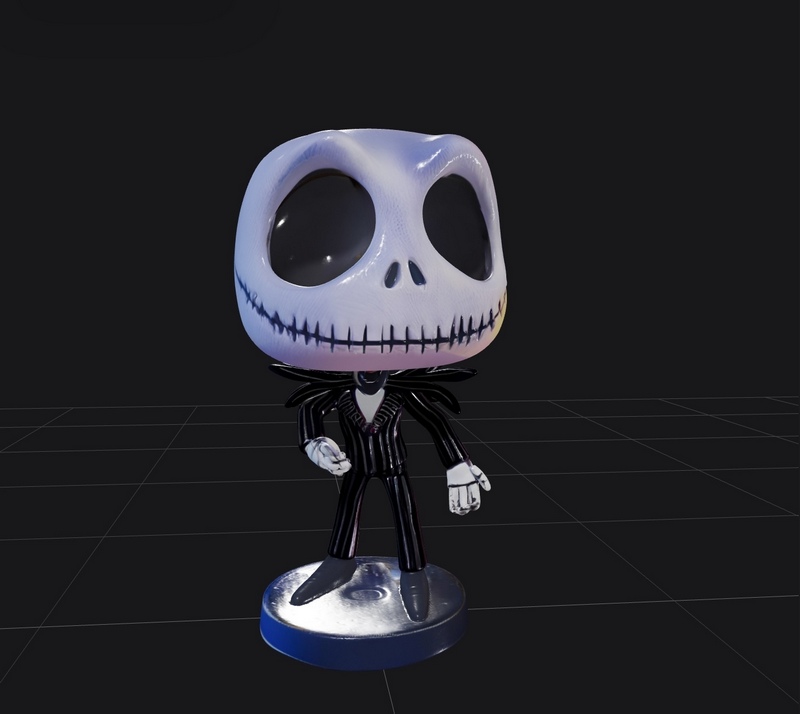 杰克·斯克尔顿 3D打印模型|Jack Skelington – 3D Print Model