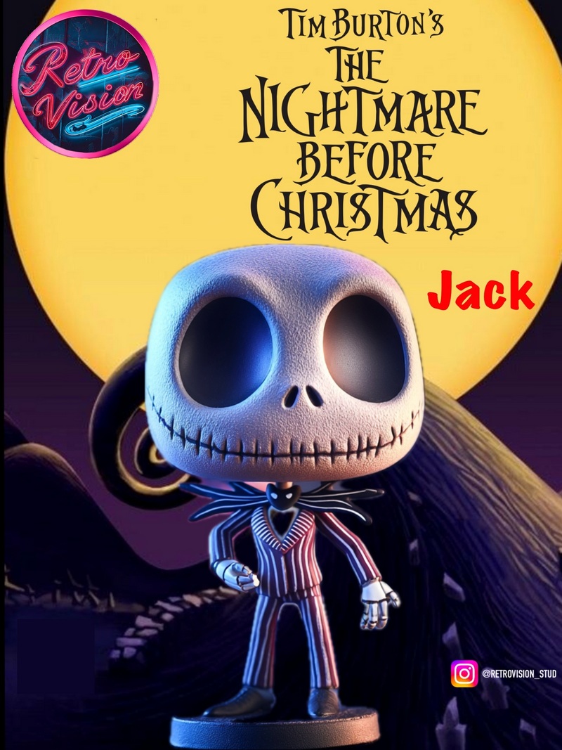 杰克·斯克尔顿 3D打印模型|Jack Skelington – 3D Print Model