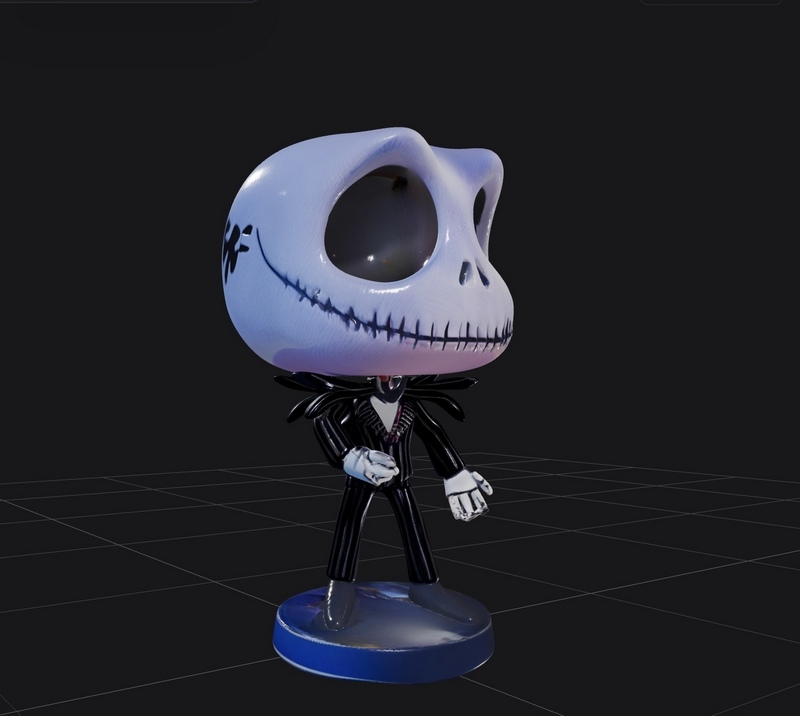 杰克·斯克尔顿 3D打印模型|Jack Skelington – 3D Print Model