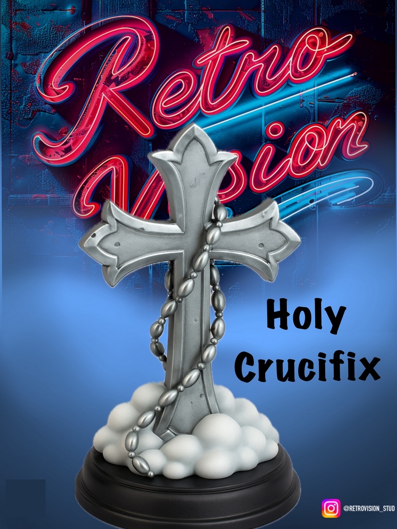 圣十字架浮云之上——3D打印模型|Holy Crucifix on Cloud – 3D Print Model