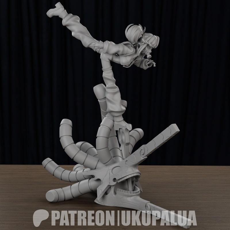 Ukupalua《Riyo Reaper》角色3D打印模型|Ukupalua – Riyo Reaper – Gachiakuta – 3D Print Model