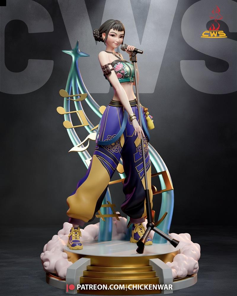 CW Studio - K-POP恶魔猎人 - 莎伊 3D打印模型|CW Studio – K-POP Demon Hunters – Zoey – 3D Print Model STL