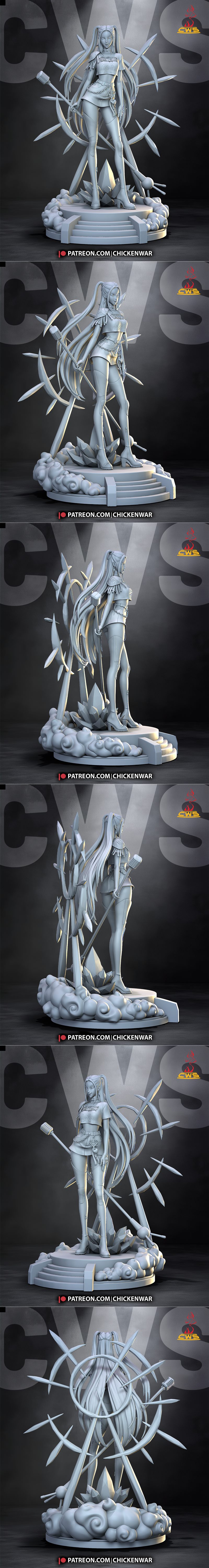 CW Studio - K-POP恶魔猎人 - 米拉 3D打印模型|CW Studio – K-POP Demon Hunters – Mira – 3D Print Model STL
