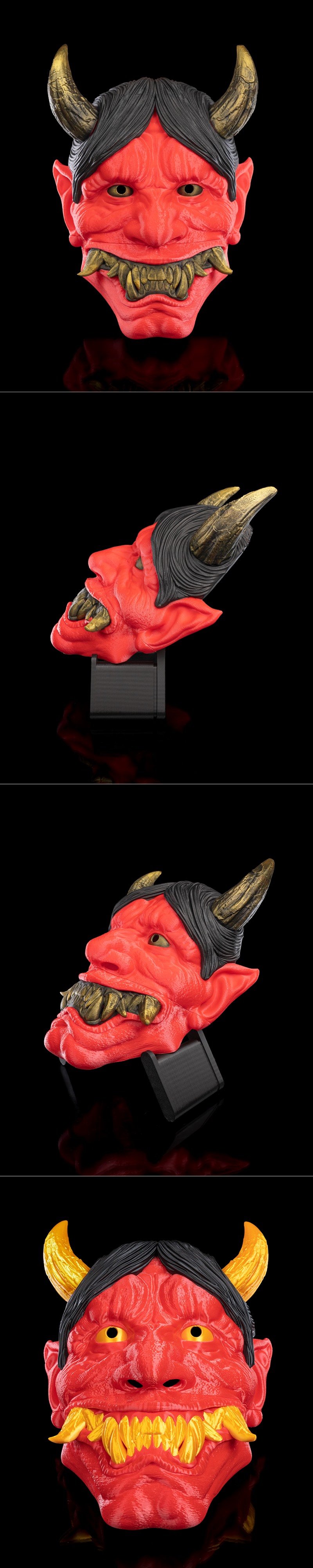 Hannya面具 - 3D打印模型 STL|Hannya Mask – 3D Print Model STL