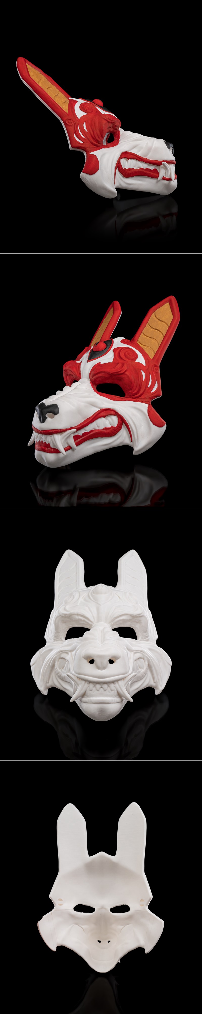 Okami面具 - 3D打印模型|Okami Mask – 3D Print Model STL