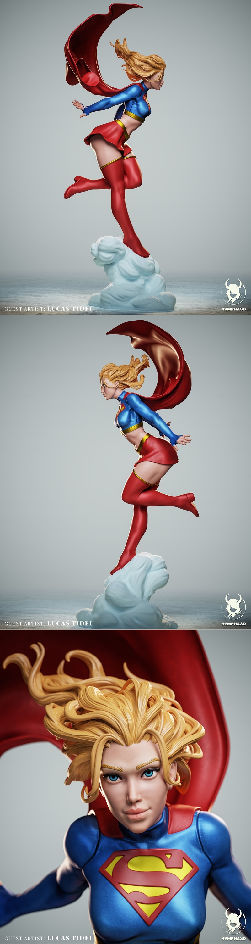 Nympha超女 3D打印模型|Nympha – Supergirl – 3D Print Model STL