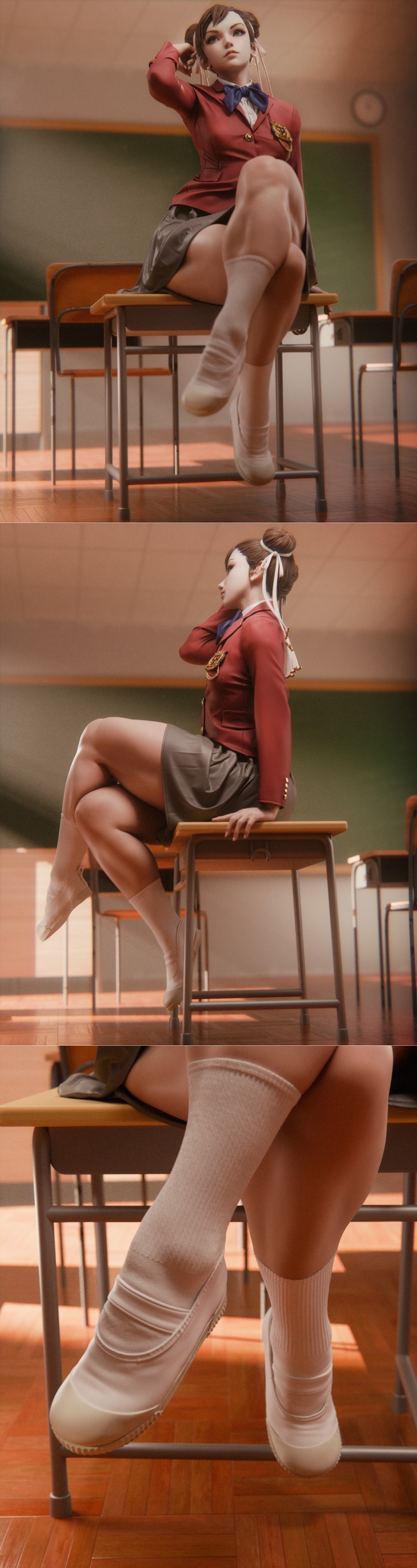 CA 3D工作室 - 铁拳少女春丽 - 3D打印模型|CA 3D Studios – Chun Li – 3D Print Model STL