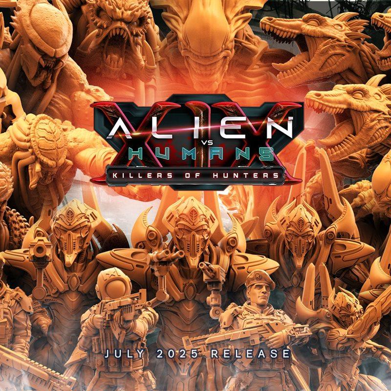 Papsikels迷你模型：《异形vs人类：猎人杀手》2025年3D打印模型|Papsikels Miniatures – Aliens vs Humans Killer of Hunters July 2025 – 3D Print Model STL