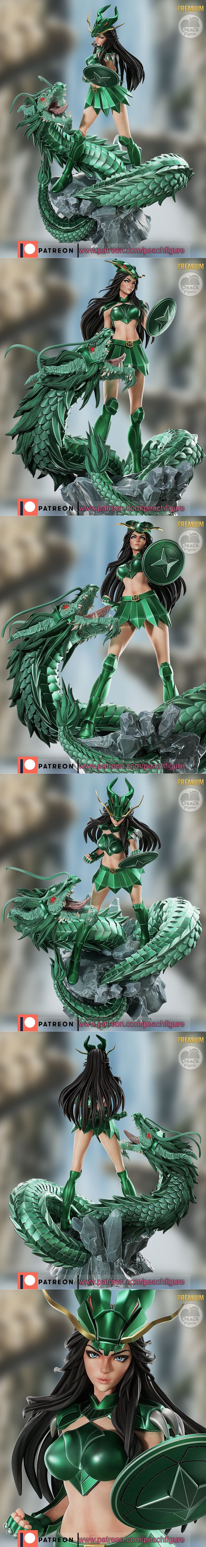 Peach Figure - 沙利文女角色 - 3D打印模型|Peach Figure – Shiryu Female – 3D Print Model STL