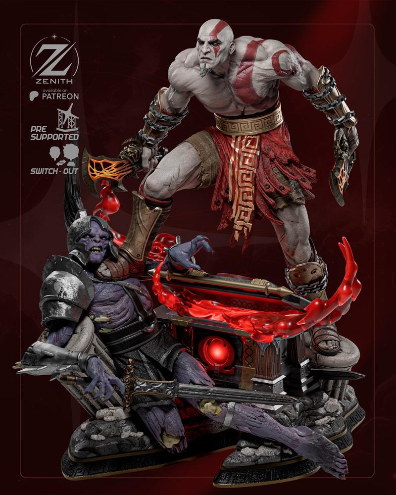 zenith工作室 Kratos 3D打印模型|Zenith Studios – Kratos – 3D Print Model STL