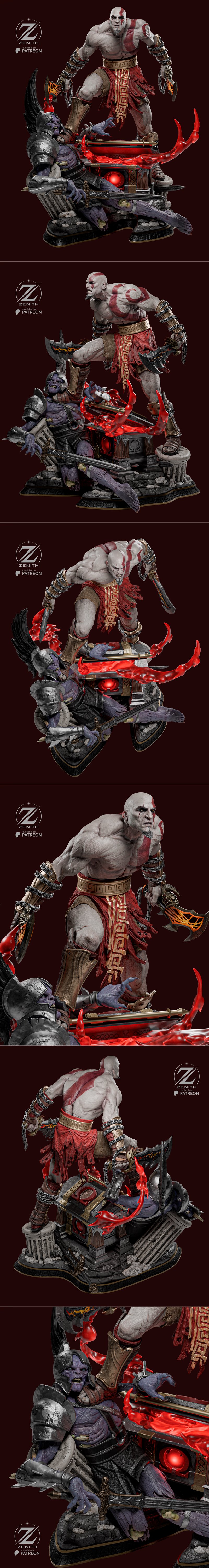 zenith工作室 Kratos 3D打印模型|Zenith Studios – Kratos – 3D Print Model STL