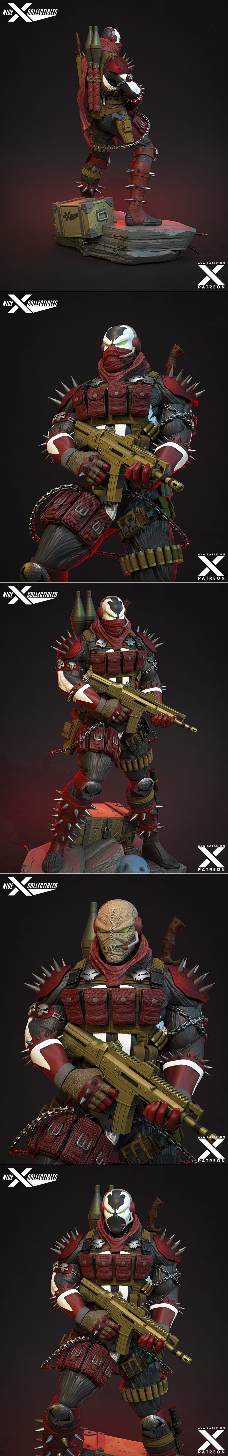 Nice X Collectibles – 命运之子指挥官 3D打印模型|Nice X Collectibles – Spawn Commando – 3D Print Model STL