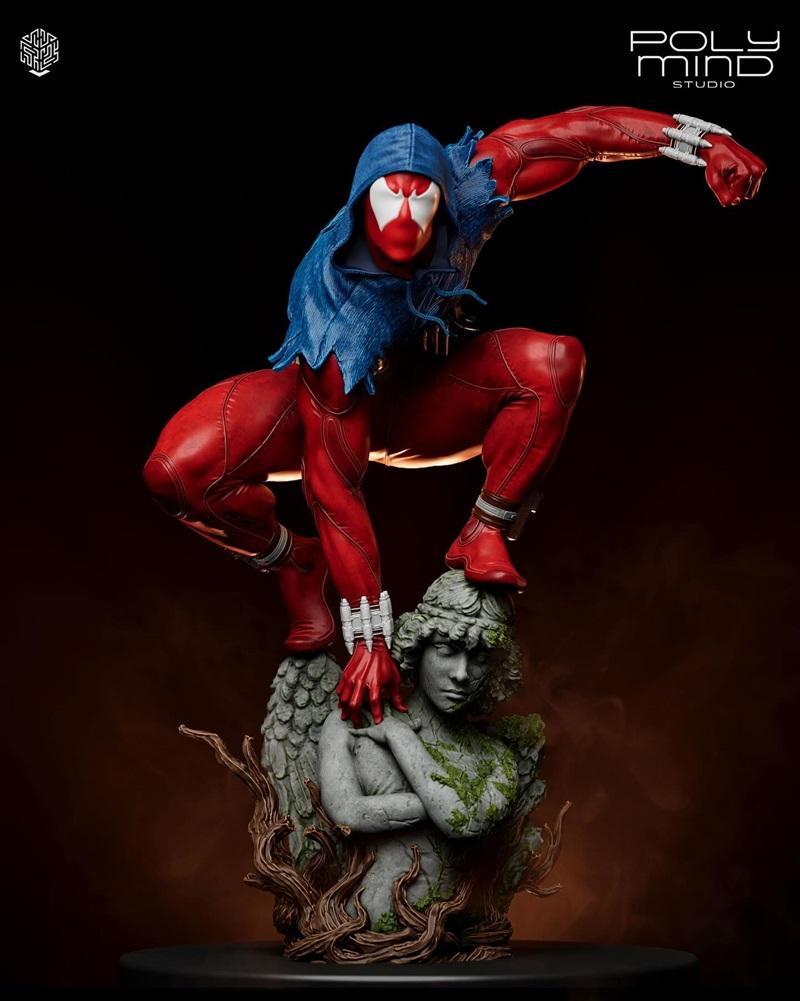 PolyMind Studio - 红色蜘蛛侠 - 3D打印模型|PolyMind Studio – Scarlet Spider – 3D Print Model STL