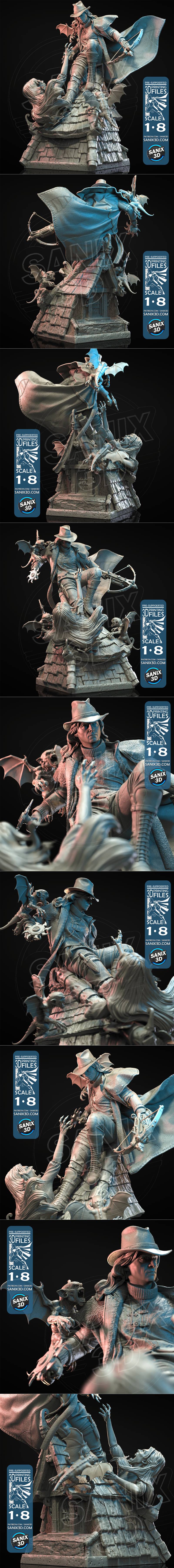Sanix - 万圣节吸血鬼 - 3D打印模型|Sanix – Van Helsing – 3D Print Model STL