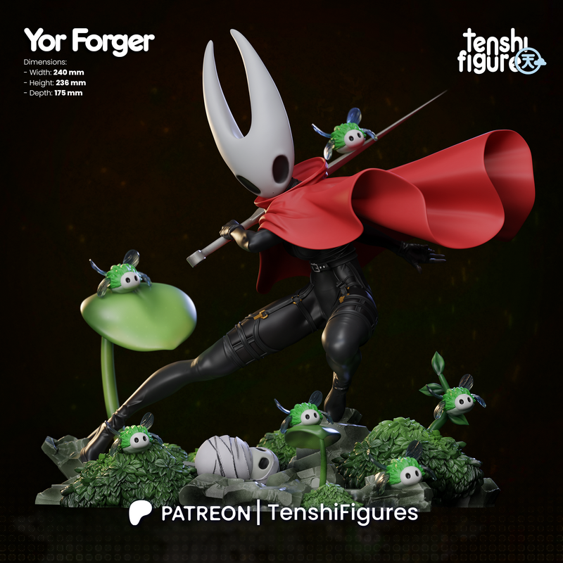 精灵图腾——幽灵织造者×丝歌——3D打印模型|Tenshi Figure – Yor Forger – Spy Family X SilkSong – 3D Print Model