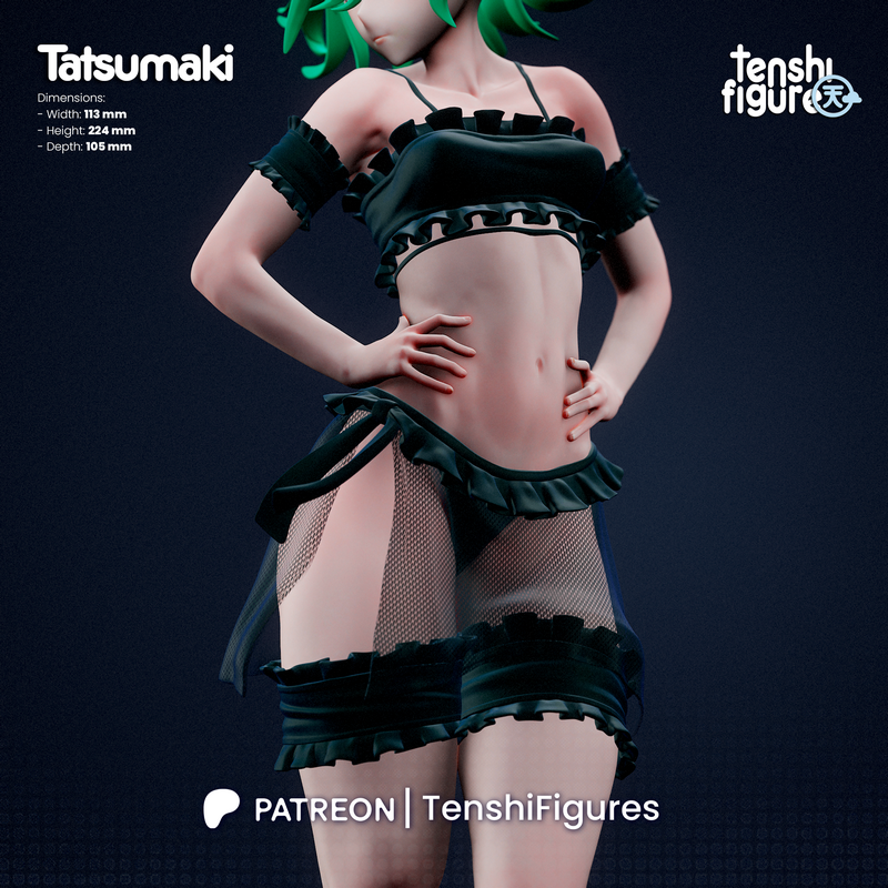 一拳超人 Tatsumaki 3D打印模型|Tenshi Figure – Tatsumaki – One Punch Man – 3D Print Model